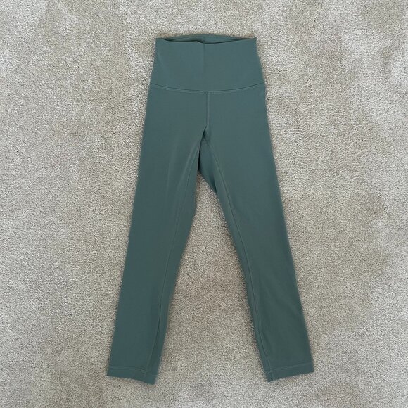 Lululemon Wunder Train Contour Fit High-Rise Crop 23" Misty Glade Size 2 - Picture 1 of 14